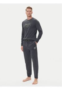 Cristiano Ronaldo CR7 Piżama 8730-42 Szary Regular Fit. Kolor: szary. Materiał: bawełna