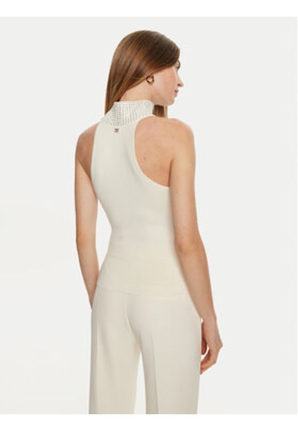 Marciano Guess Golf 4BGR37 5439Z Écru Regular Fit. Typ kołnierza: golf. Materiał: wiskoza