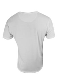 Brave Soul - T-Shirt (Koszulka) Biały Bez Nadruku, Okrągły Dekolt, Postrzępione Brzegi -BRAVE SOUL- Męski. Okazja: na co dzień. Kolor: biały. Materiał: bawełna. Styl: casual #2
