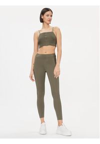 Reebok Legginsy Yoga Performance IM4048 Zielony Fitted Fit. Kolor: zielony. Materiał: syntetyk #4