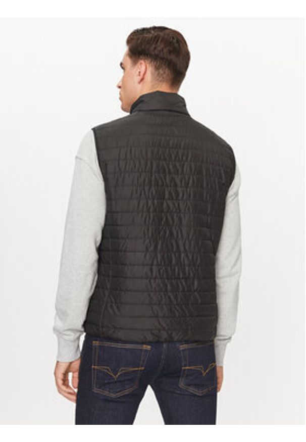 Geox Kamizelka Wilmer M3622G T3017F 9000 Czarny Regular Fit. Kolor: czarny. Materiał: syntetyk