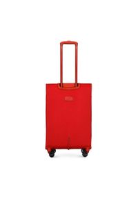 Wittchen - Średnia walizka miękka jednokolorowa czerwona. Kolor: czerwony. Materiał: poliester. Styl: elegancki #3