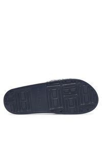 TOMMY HILFIGER - Tommy Hilfiger Klapki Monogram Pool Slide FW0FW09423 Granatowy. Kolor: niebieski. Materiał: materiał #4