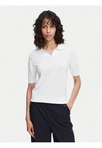 Beverly Hills Polo Club Polo P-SS26W-M550273 Biały Regular Fit. Typ kołnierza: polo. Kolor: biały. Materiał: bawełna #1