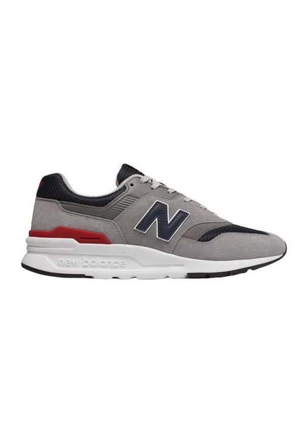 Buty do chodzenia męskie New Balance 997. Zapięcie: sznurówki. Kolor: szary. Materiał: syntetyk, tkanina, skóra, materiał. Szerokość cholewki: normalna. Sport: turystyka piesza
