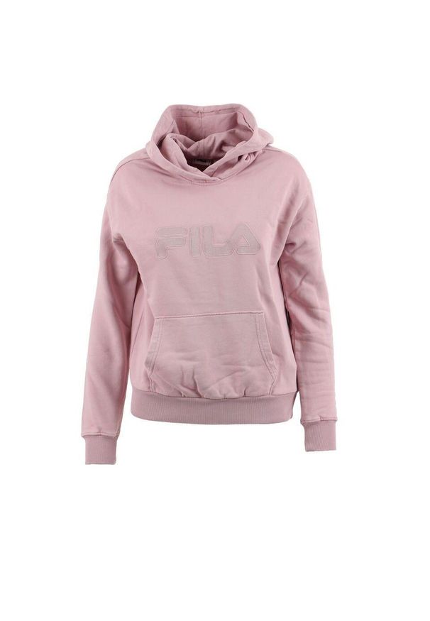 Damska bluza z kapturem Fila Bischkek. Typ kołnierza: kaptur. Kolor: różowy. Materiał: bawełna, poliester