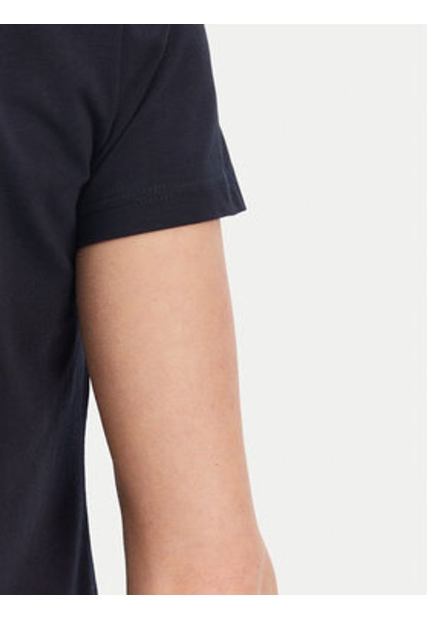 Gaudi T-Shirt 511BD64021 Granatowy Regular Fit. Kolor: niebieski. Materiał: bawełna