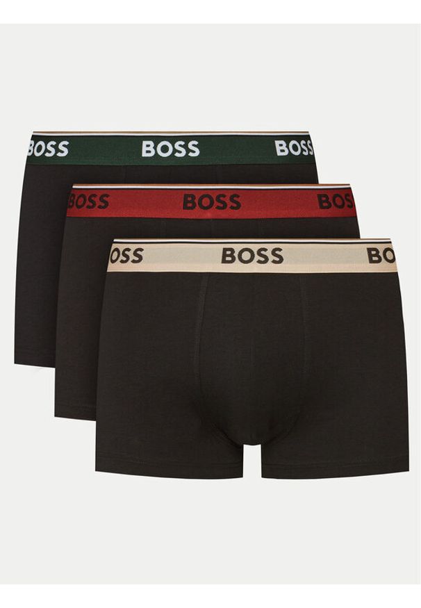 BOSS - Boss Komplet 3 par bokserek 50517827 Kolorowy. Materiał: bawełna. Wzór: kolorowy