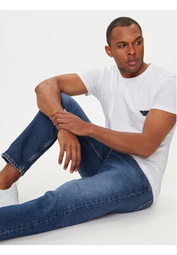 Emporio Armani Underwear T-Shirt 111035 4R512 00010 Biały Slim Fit. Kolor: biały. Materiał: bawełna