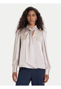 Vero Moda Bluzka Nini 10336252 Beżowy Standard Fit. Kolor: beżowy. Materiał: syntetyk