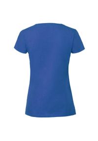 FRUIT OF THE LOOM - Koszulka Damska Iconic 195 Premium Ringspun Cotton T-shirt. Kolor: niebieski. Sport: turystyka piesza
