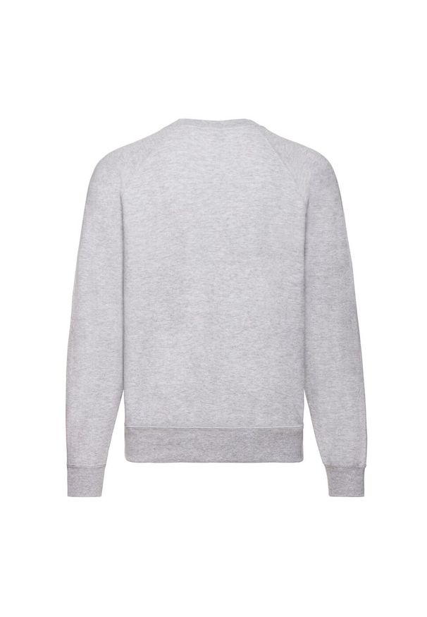 FRUIT OF THE LOOM - Bluza Unisex Adult Classic Plain Raglan. Kolor: szary. Długość rękawa: raglanowy rękaw