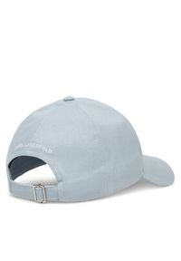 Karl Lagerfeld - KARL LAGERFELD Czapka z daszkiem A1W33071 Niebieski jasny. Kolor: niebieski. Materiał: bawełna #3