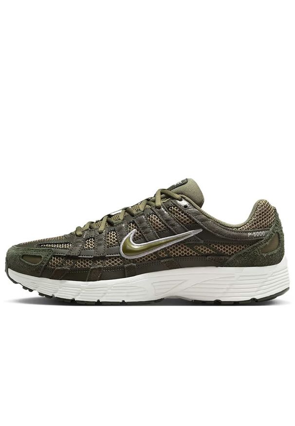 Buty unisex Nike P-6000 SE HF0015-301 - zielone. Kolor: zielony. Materiał: skóra, zamsz, materiał, guma. Szerokość cholewki: normalna. Sezon: lato