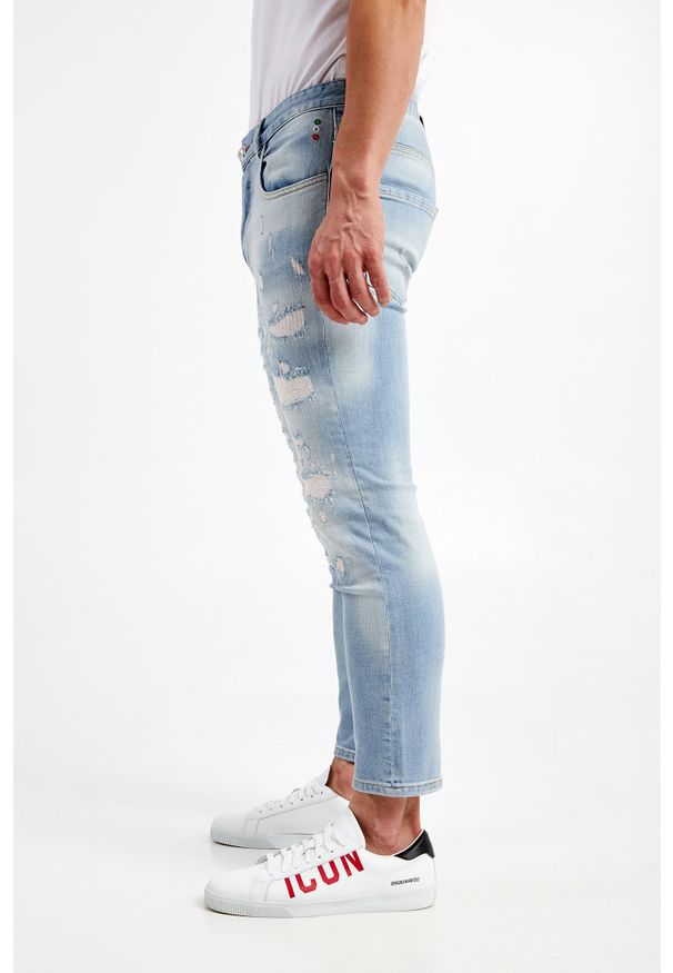 Philipp Plein - Jeansy PHILIPP PLEIN. Wzór: aplikacja, napisy
