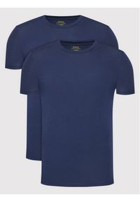 Polo Ralph Lauren Komplet 2 t-shirtów Core Replen 714835960004 Granatowy Slim Fit. Typ kołnierza: polo. Kolor: niebieski. Materiał: bawełna