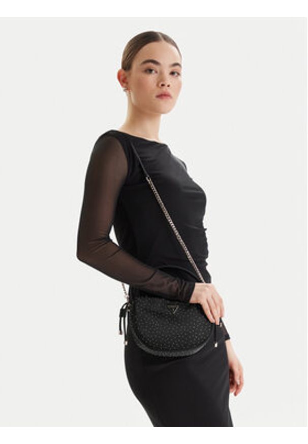 Guess Torebka Elsie Mini HWSR96 50750 Czarny. Kolor: czarny