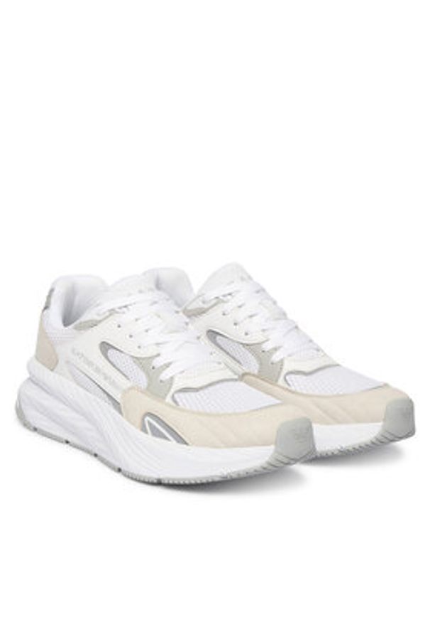 EA7 Emporio Armani Sneakersy 7X000342 AF18617 MZ065 Szary. Kolor: szary. Materiał: skóra