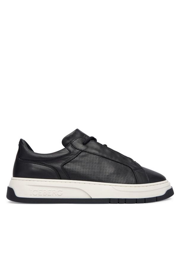 Iceberg Sneakersy IU185603 Czarny. Kolor: czarny. Materiał: skóra