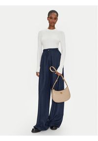 Pinko - PINKO Torebka Half Moon Mini Fl PE 25 PLTT 102790 A1YB Beżowy. Kolor: beżowy. Materiał: skórzane #5
