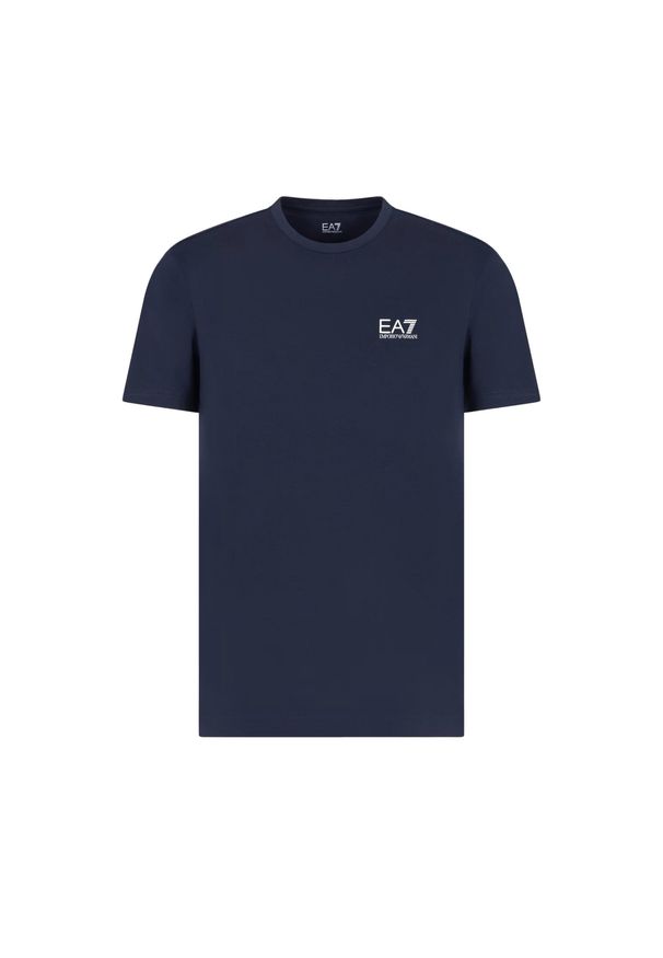 EMPORIO ARMANI CONNECTED - T-Shirt Core Identity Rozmiar S Niebieski - 8NPT25PJVPZ-0562. Kolor: niebieski. Materiał: jersey, bawełna