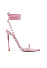 FEMME Los Angeles - FEMME LOS ANGELES - Różowe sandały na szpilce Luce Minimale Rose. Zapięcie: pasek. Kolor: różowy, wielokolorowy, fioletowy. Obcas: na szpilce. Wysokość obcasa: średni #5