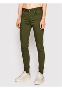 Liu Jo Spodnie materiałowe WF2362 T7144 Zielony Skinny Fit. Kolor: zielony. Materiał: syntetyk, bawełna, materiał