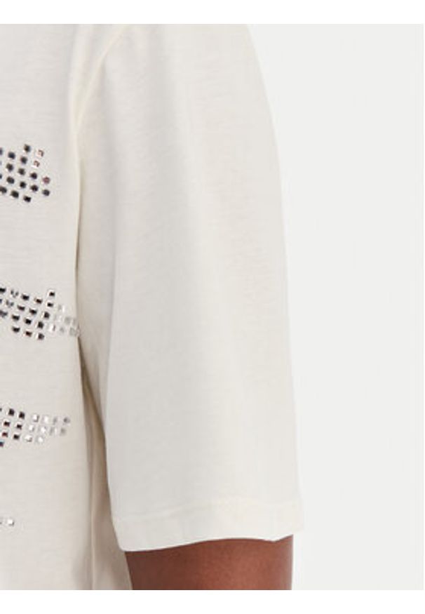 Liu Jo Sport T-Shirt TA6265 JS923 Biały Regular Fit. Kolor: biały. Materiał: bawełna. Styl: sportowy