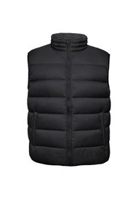 Champion - Bezrękawnik fitness męski Down Vest. Kolor: czarny. Materiał: poliamid. Długość rękawa: bez rękawów. Sport: fitness
