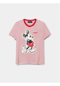 Desigual T-Shirt MICKEY Patch 24SWTK77 Czerwony Regular Fit. Kolor: czerwony. Materiał: bawełna #3