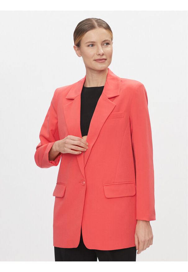 only - ONLY Marynarka Lana-Berry 15245698 Różowy Oversize. Kolor: różowy. Materiał: syntetyk