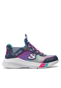 skechers - Skechers Sneakersy 303514L/NVMT Granatowy. Kolor: niebieski