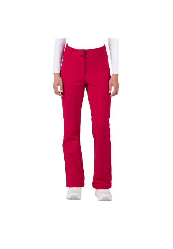 Spodnie narciarskie damskie Rossignol Ski Softshell. Kolor: czerwony. Materiał: softshell. Sezon: zima. Sport: narciarstwo