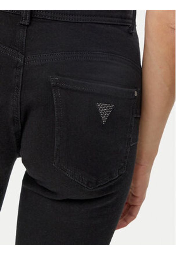 Guess Jeansy W5RA34 D5LM1 Czarny Slim Fit. Kolor: czarny