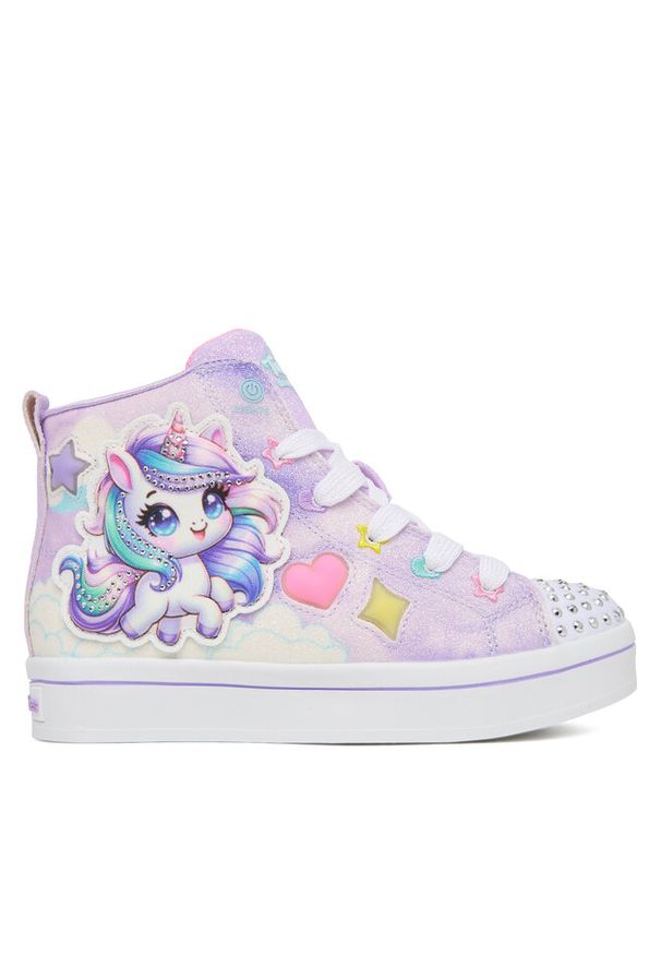 skechers - Sneakersy Skechers. Kolor: fioletowy