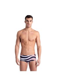 Szorty Kąpielowe Arena Multi Stripes Swim Low Waist. Kolor: niebieski #1