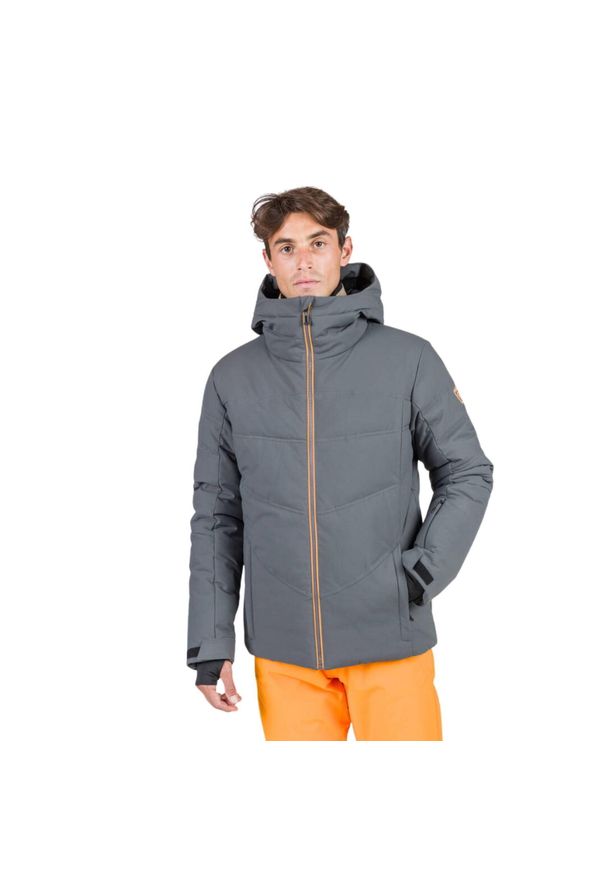 Kurtka narciarska Rossignol męska Siz szara. Kolor: szary. Sezon: zima. Styl: wakacyjny