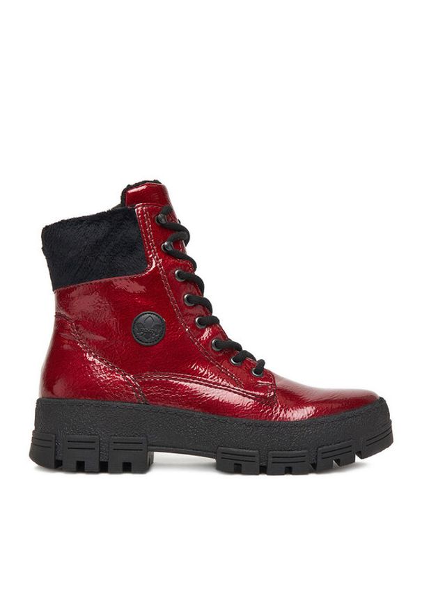 Rieker Trzewiki CEO-Y0220-33 Czerwony. Kolor: czerwony. Materiał: syntetyk, materiał