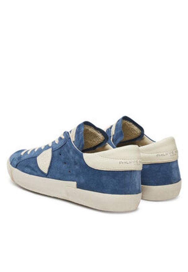 Philippe Model Sneakersy PRLU XS12 Granatowy. Kolor: niebieski. Materiał: skóra