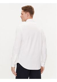 Polo Ralph Lauren Koszula 710899386001 Biały Slim Fit. Typ kołnierza: polo. Kolor: biały. Materiał: bawełna #4