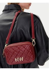 Nine West Torebka CEO-Greenwich-Glam-LX7669 Bordowy. Kolor: czerwony
