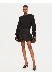 ROTATE Spódnica mini 113602100 Czarny Slim Fit. Kolor: czarny. Materiał: syntetyk #6