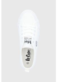 Lee Cooper tenisówki damskie kolor biały. Nosek buta: okrągły. Kolor: biały. Materiał: guma. Obcas: na platformie #2