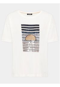 Olsen T-Shirt 11104751 Biały Relaxed Fit. Kolor: biały. Materiał: bawełna