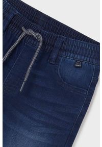 Mayoral szorty jeansowe dziecięce kolor granatowy regulowana talia. Kolor: niebieski. Materiał: jeans #2