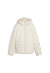 Damska kurtka z kapturem Puma ESS. Typ kołnierza: kaptur. Kolor: biały. Materiał: puch. Sport: turystyka piesza #1
