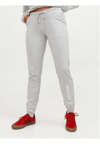 JJXX Spodnie dresowe Riley 12250114 Szary Slim Fit. Kolor: szary. Materiał: bawełna