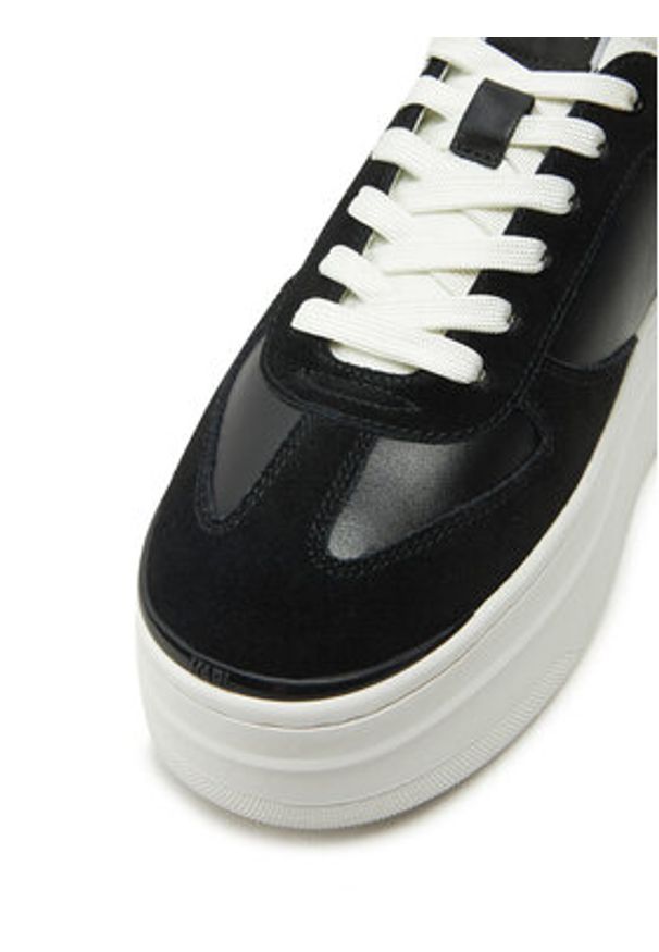 Karl Lagerfeld - KARL LAGERFELD Sneakersy KL65025 Czarny. Kolor: czarny. Materiał: skóra