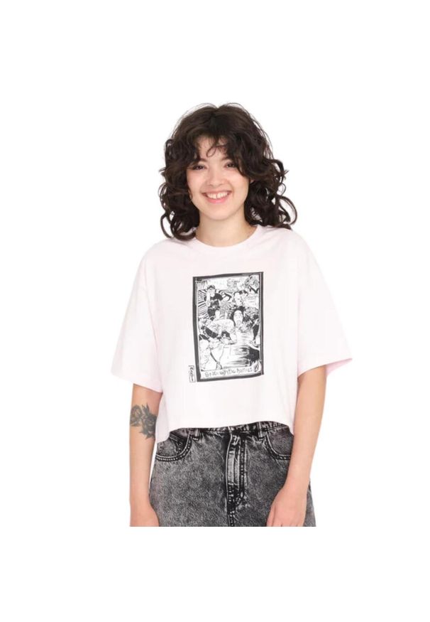 T-shirt dziewczęcy Volcom Drumstone – Lilac Ash. Kolor: fioletowy. Sport: turystyka piesza