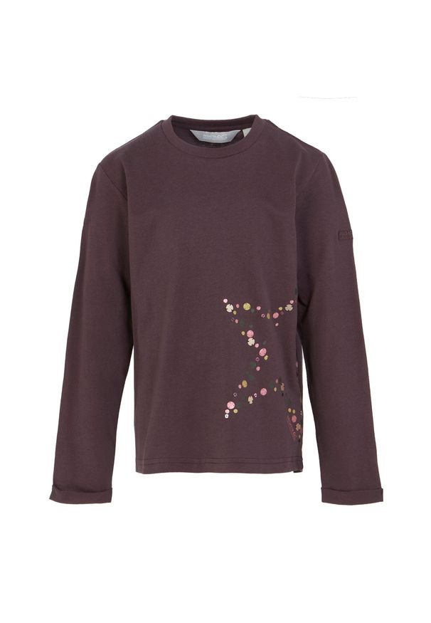 Regatta - T-shirt Dziecięca Gwiazda Z Długim Rękawem Wenbie III. Kolor: fioletowy. Długość rękawa: długi rękaw. Długość: długie. Sport: turystyka piesza